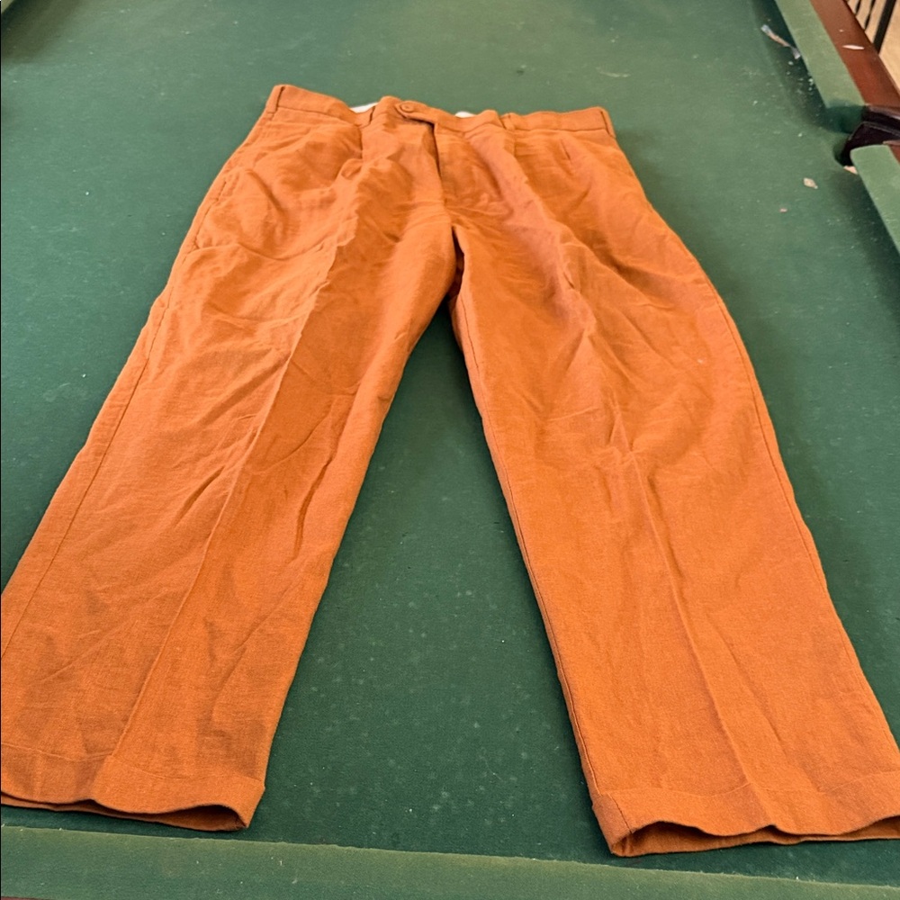 Men's Classic Orange Chinos.  CAJA.‎ # 2 B